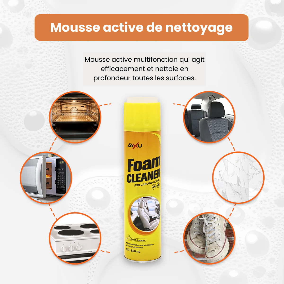 Mousse Nettoyante Multi-Usage – Foam Cleaner
