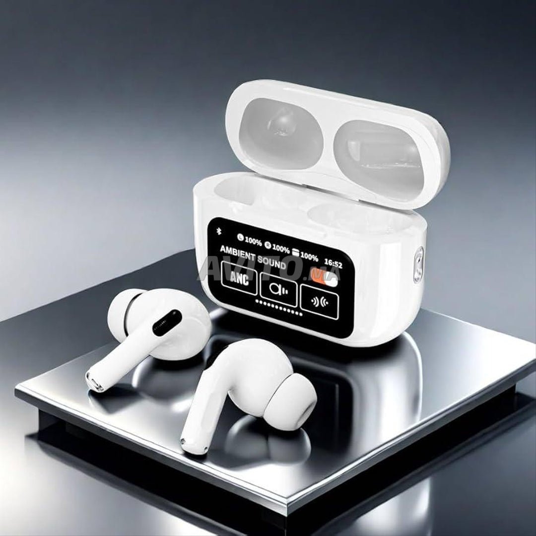 Écouteurs Bluetooth avec Écran LED — Son Clair, Réduction de Bruit & Autonomie XXL