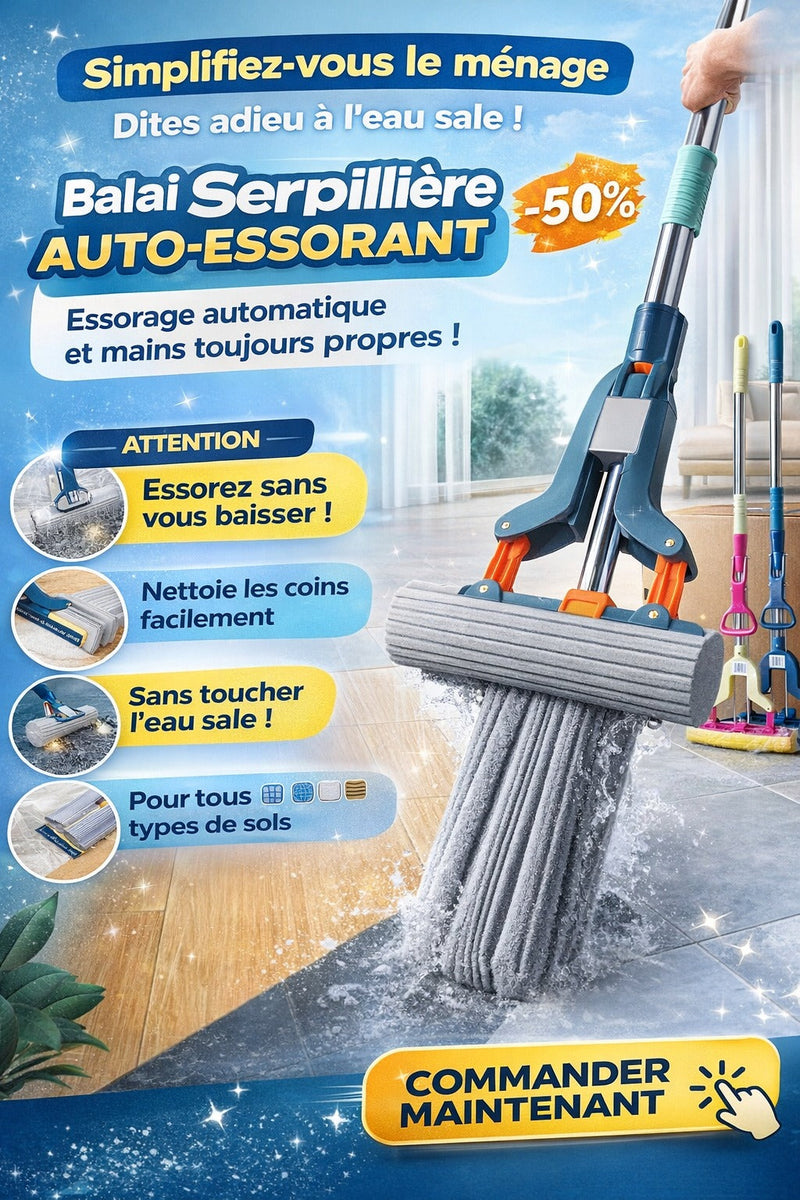 Balai serpillière auto-pressant