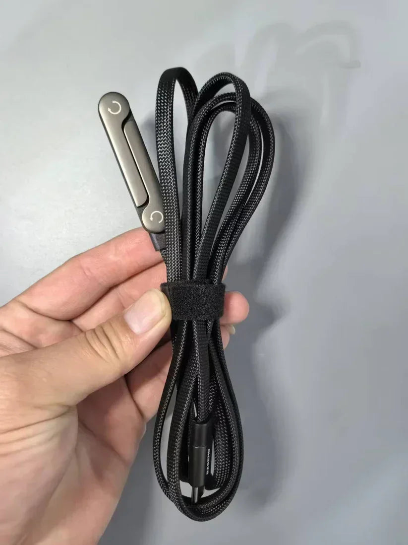 Câble Intelligent 2-en-1 – Charge Rapide & Support Téléphone BF