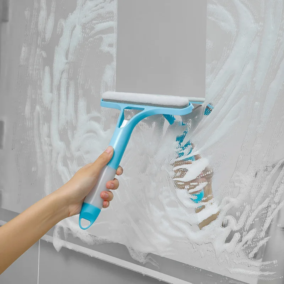 Nettoyeur de Vitres 3-en-1 avec Réservoir Vaporisateur Intégré – Sans Traces