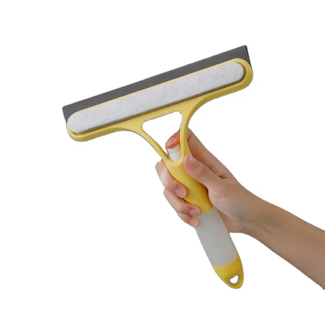 Nettoyeur de Vitres 3-en-1 avec Réservoir Vaporisateur Intégré – Sans Traces
