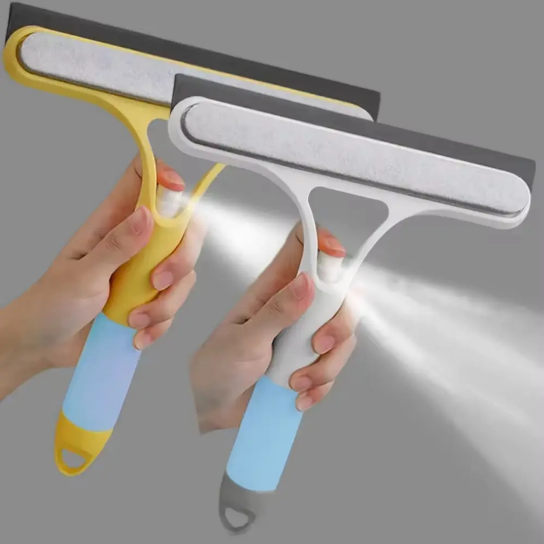 Nettoyeur de Vitres 3-en-1 avec Réservoir Vaporisateur Intégré – Sans Traces