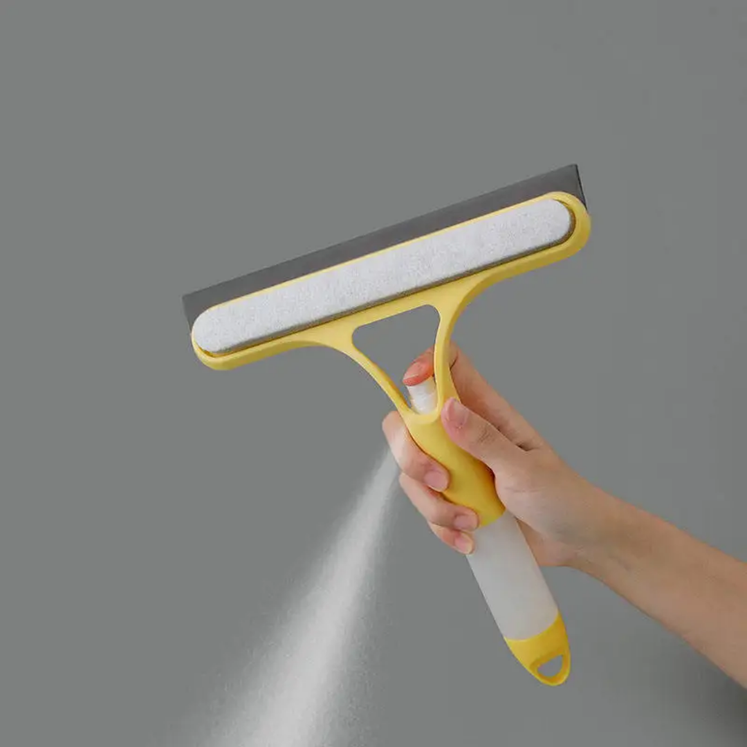 Nettoyeur de Vitres 3-en-1 avec Réservoir Vaporisateur Intégré – Sans Traces