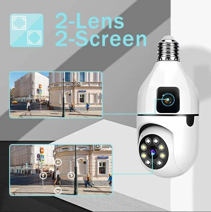 Caméra de sécurité à double objectif V380