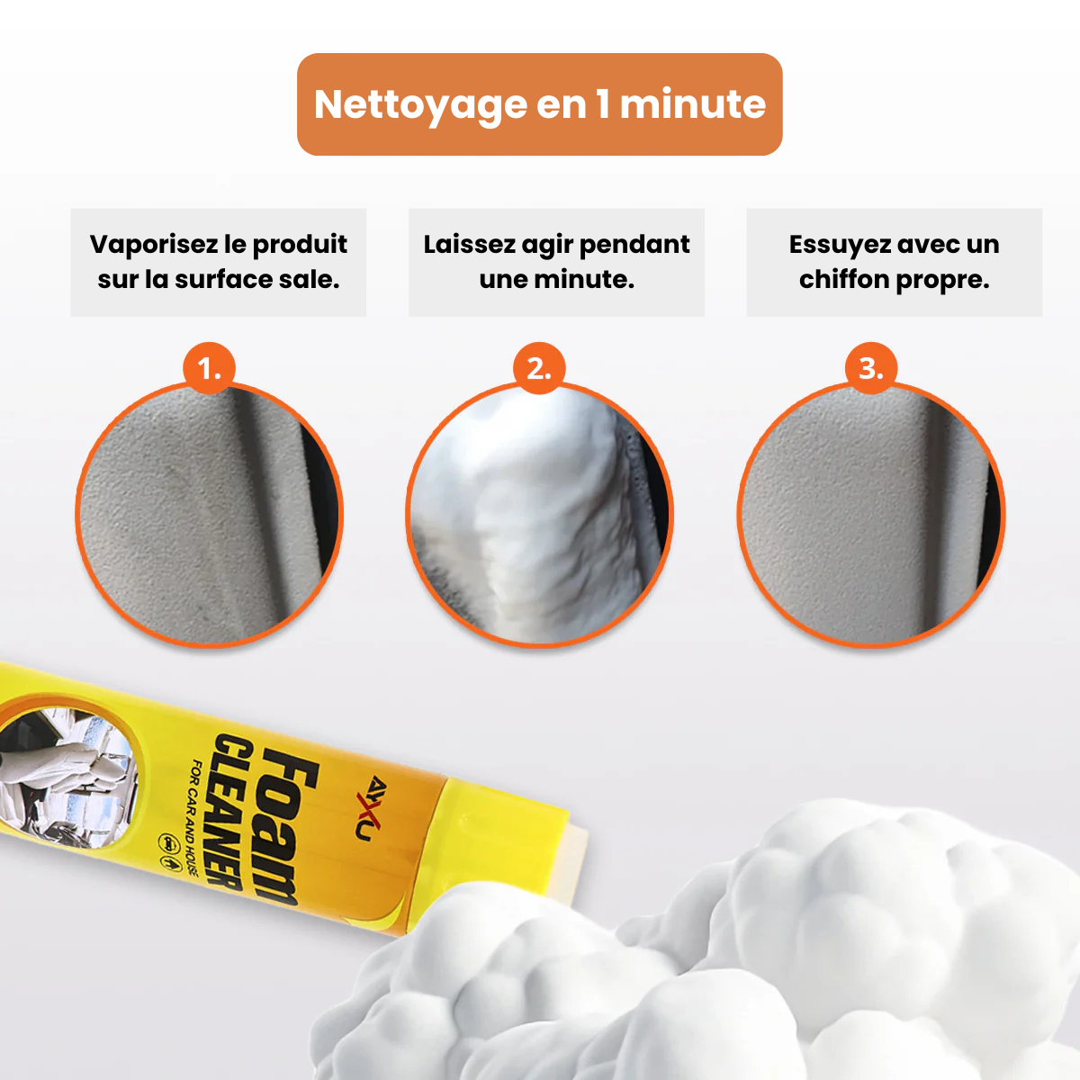 Mousse Nettoyante Multi-Usage – Foam Cleaner