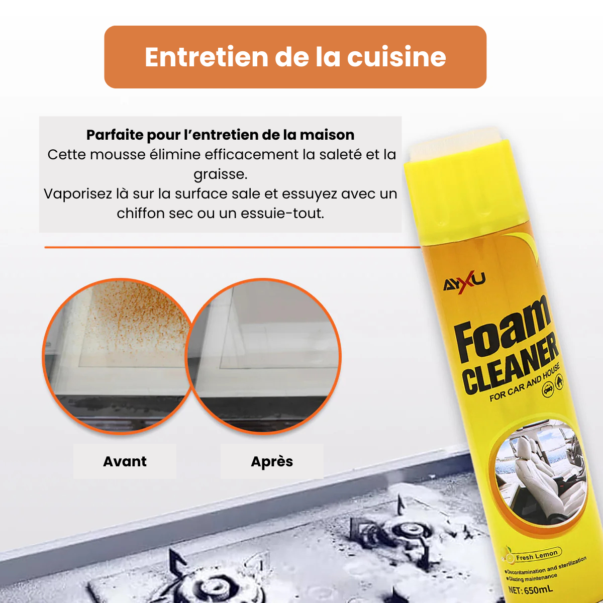 Mousse Nettoyante Multi-Usage – Foam Cleaner