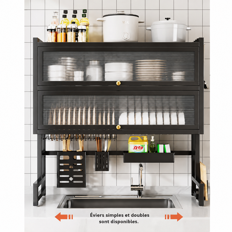 Rangement de Vaisselle Double Niveau