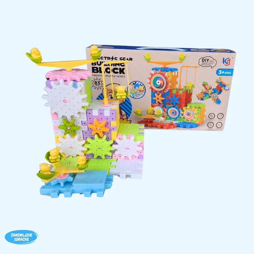 Puzzle éducatif à engrenages rotatifs TG - Encourager le développement et la créativité de l’enfant