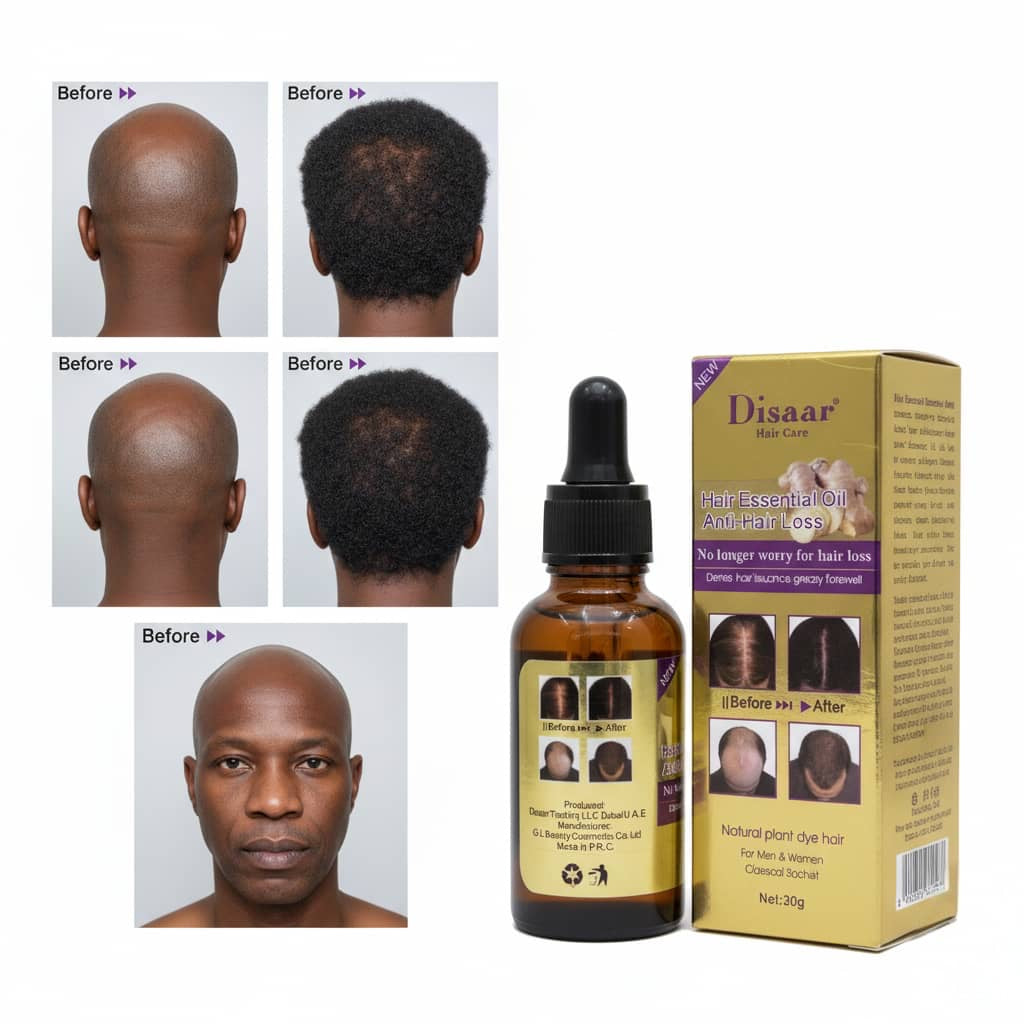 Huile de Pousse Cheveux Disaar — Croissance, Force & Brillance