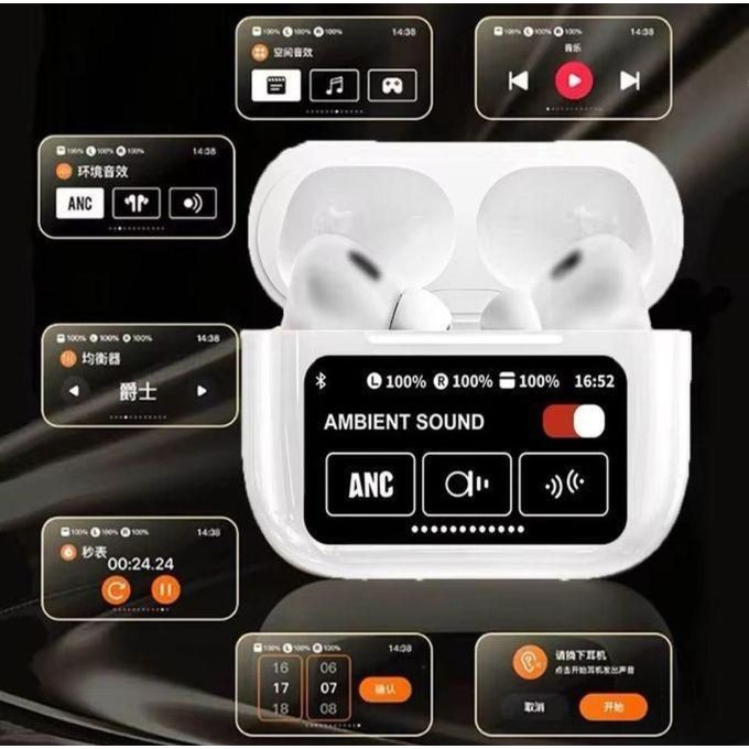 Écouteurs Bluetooth avec Écran LED — Son Clair, Réduction de Bruit & Autonomie XXL