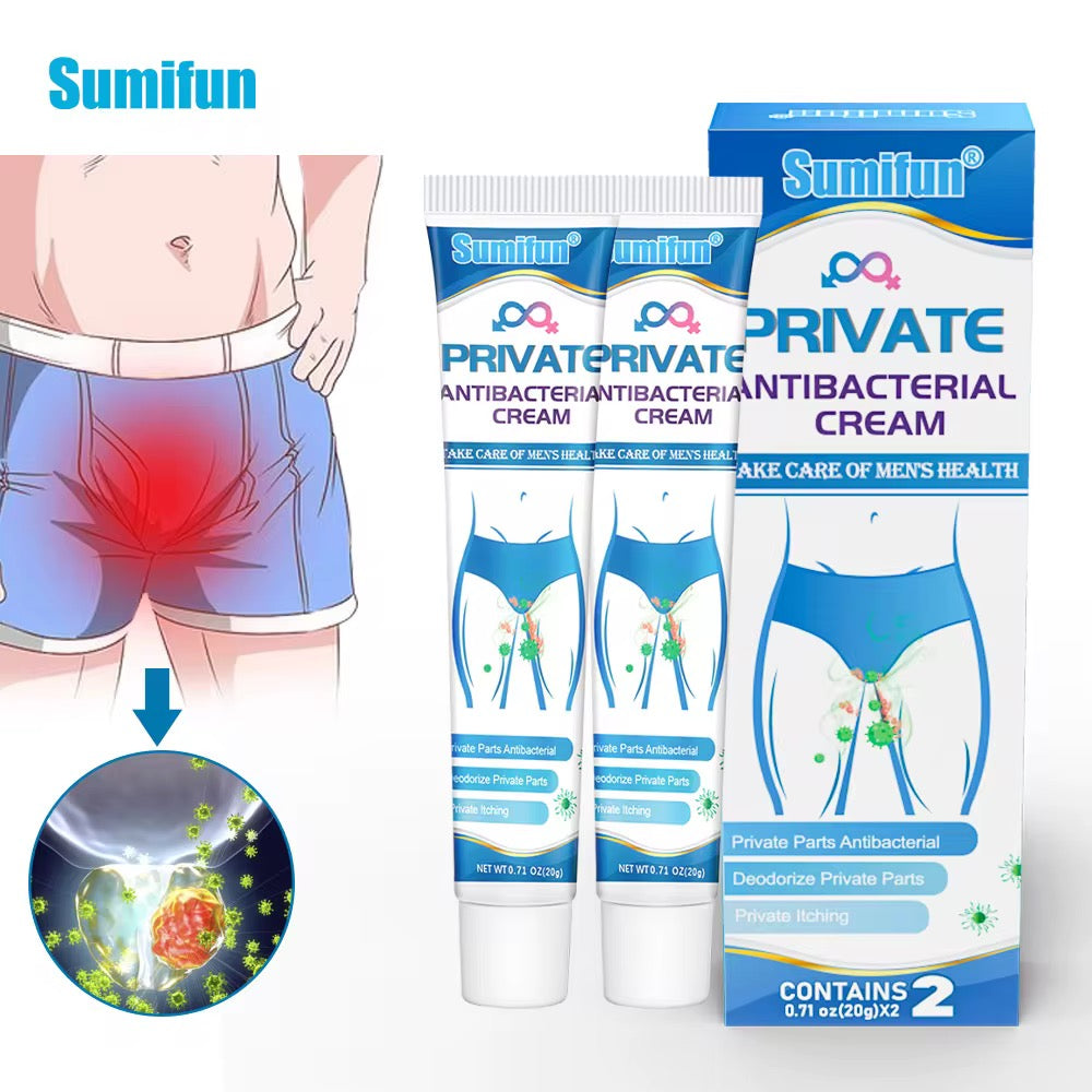 Crème Intime Antibactérienne Sumifun – Protection, Fraîcheur & Confort Absolu 💙