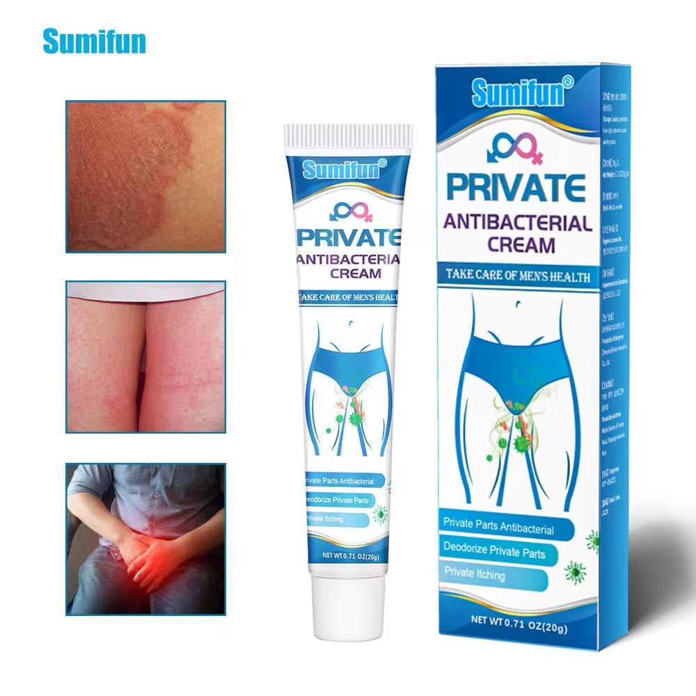 Crème Intime Antibactérienne Sumifun – Protection, Fraîcheur & Confort Absolu 💙