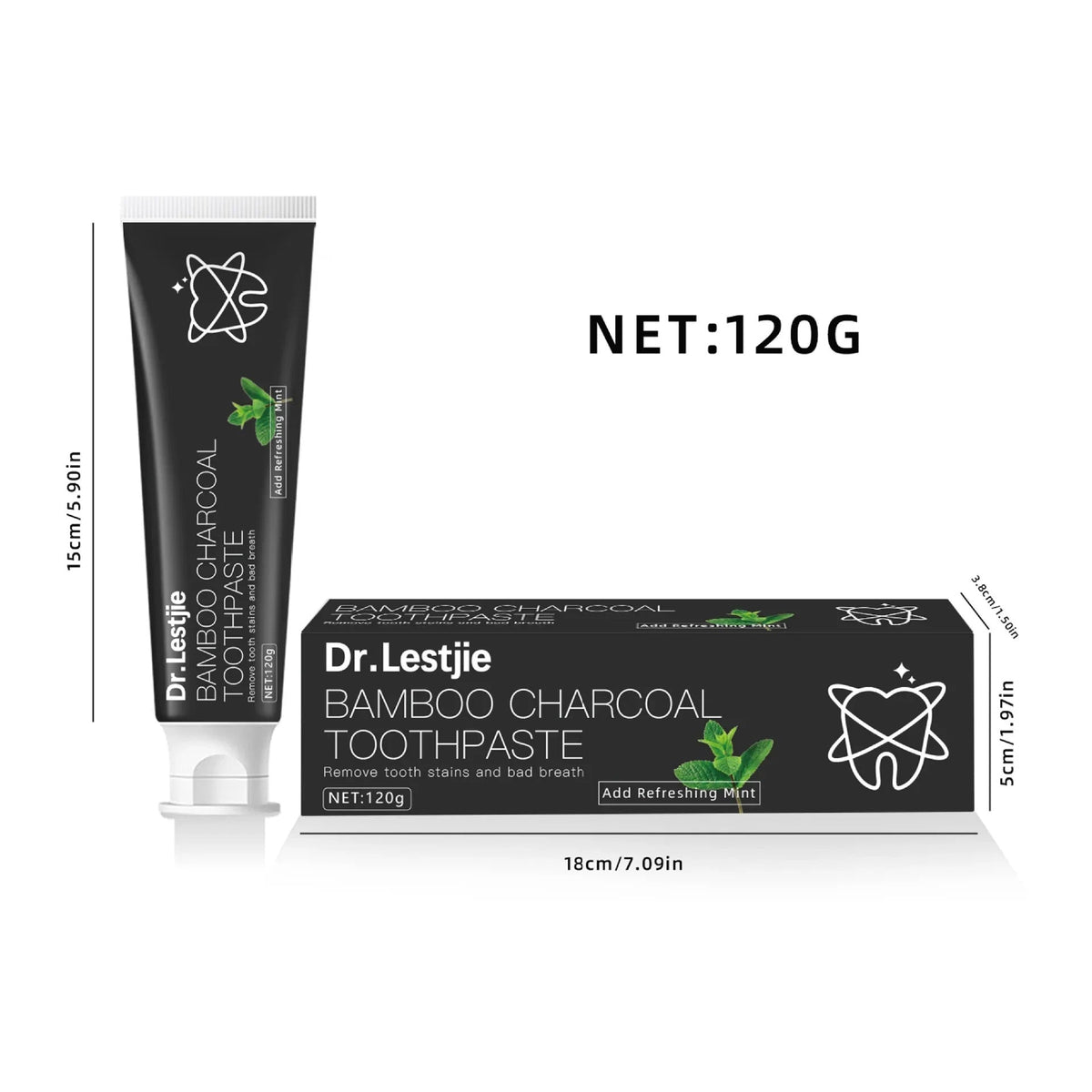 BambooSmile™ Dentifrice Blanchissant au Charbon de Bambou