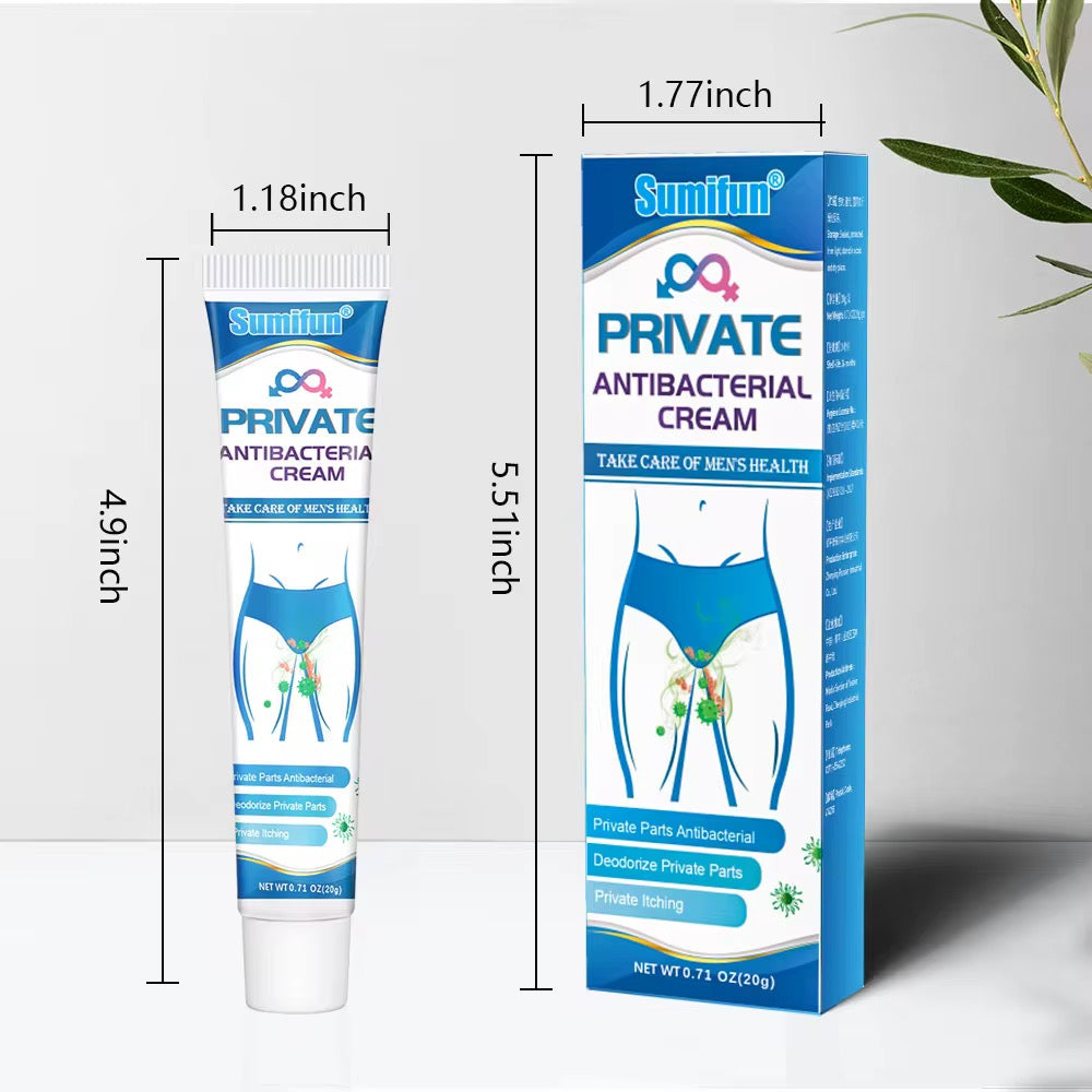 Crème Intime Antibactérienne Sumifun – Protection, Fraîcheur & Confort Absolu 💙