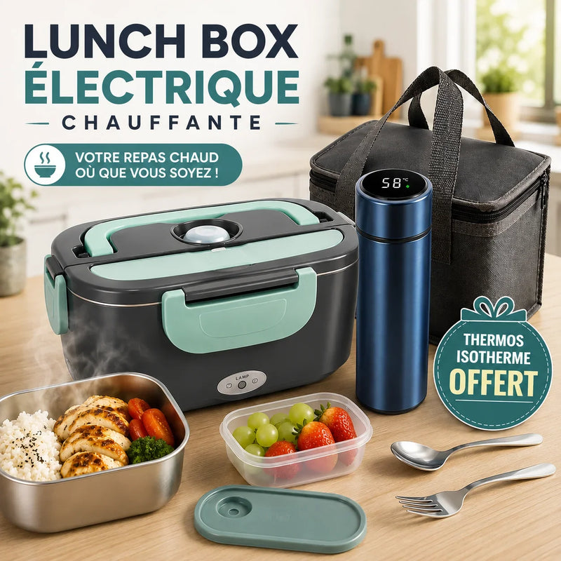 Lunch Box Électrique + Gourde offerte