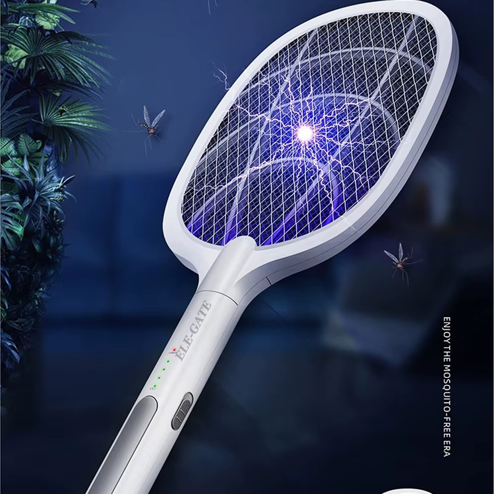 Raquette anti-moustiques rechargeable