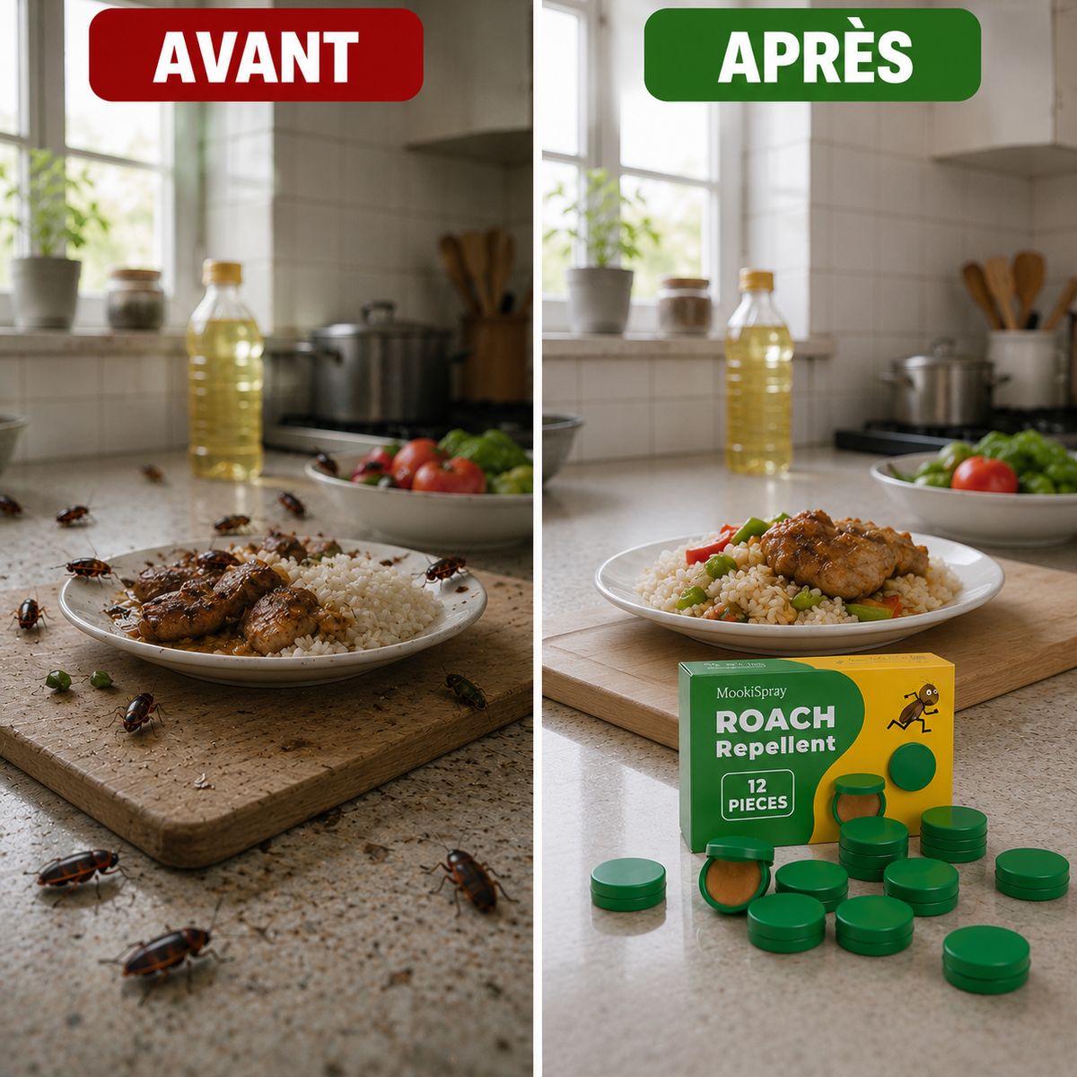 Cuisine avant et après