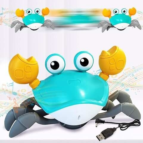 🦀 Jouet Crabe Musical Intelligent pour Bébé