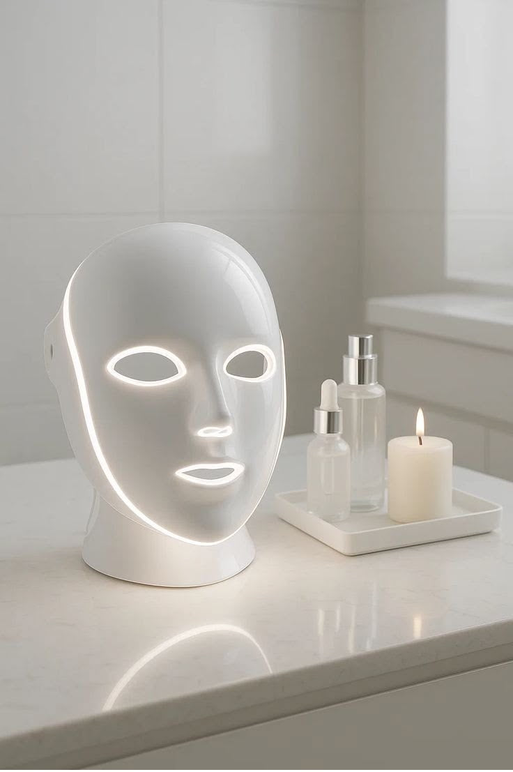 Skincare masque led Thérapie 7 Couleurs - Anti Acné, Taches & Rides pour visage idéal ✨🎭🪼