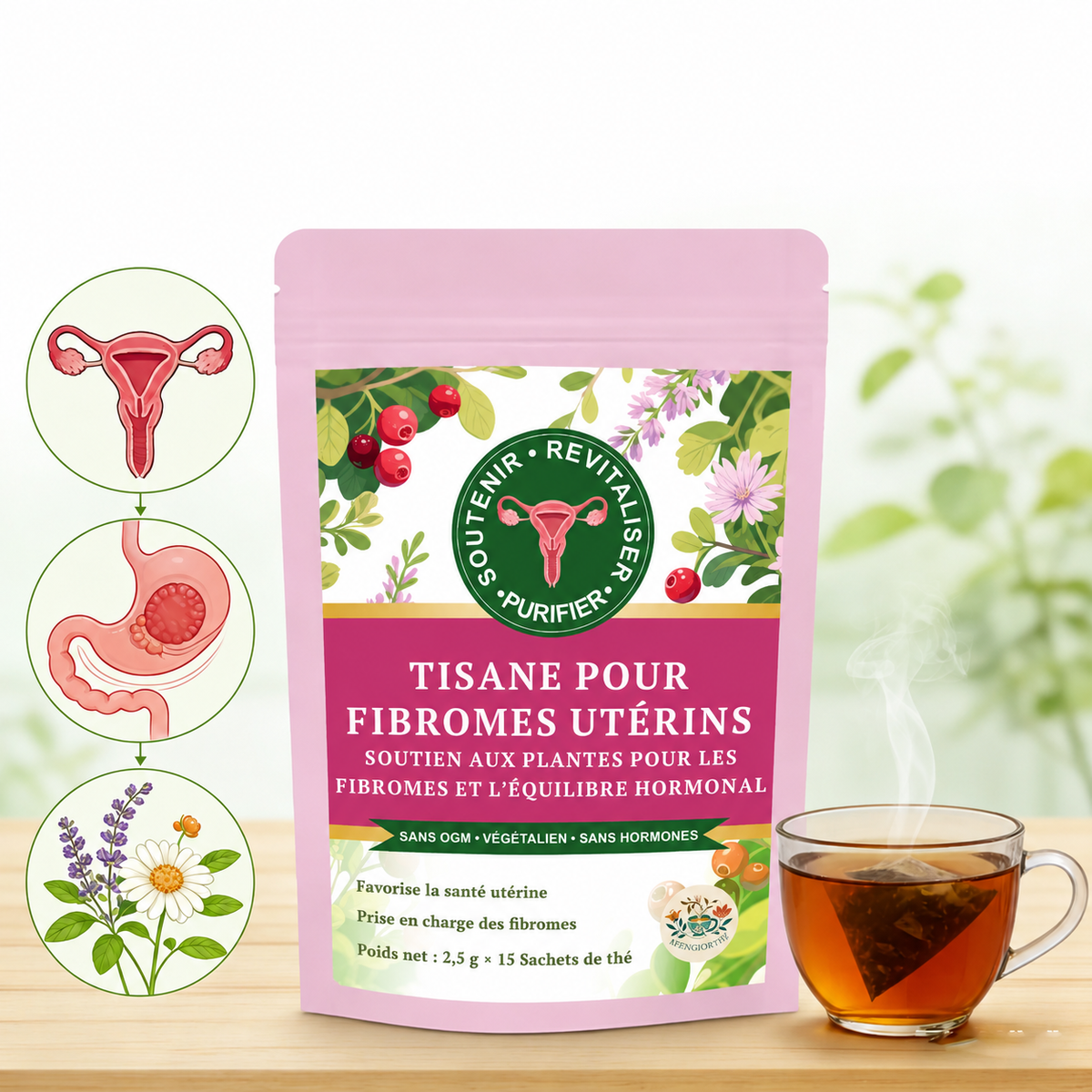 Thé Naturel Pour Fibromes Utérins et Équilibre Hormonal