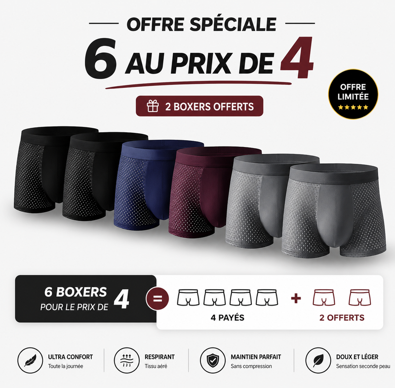 BOX BAMBOO - Le Boxer Que Vous Ne Voudrez Plus Quitter (4 achetés = 2 offerts) II