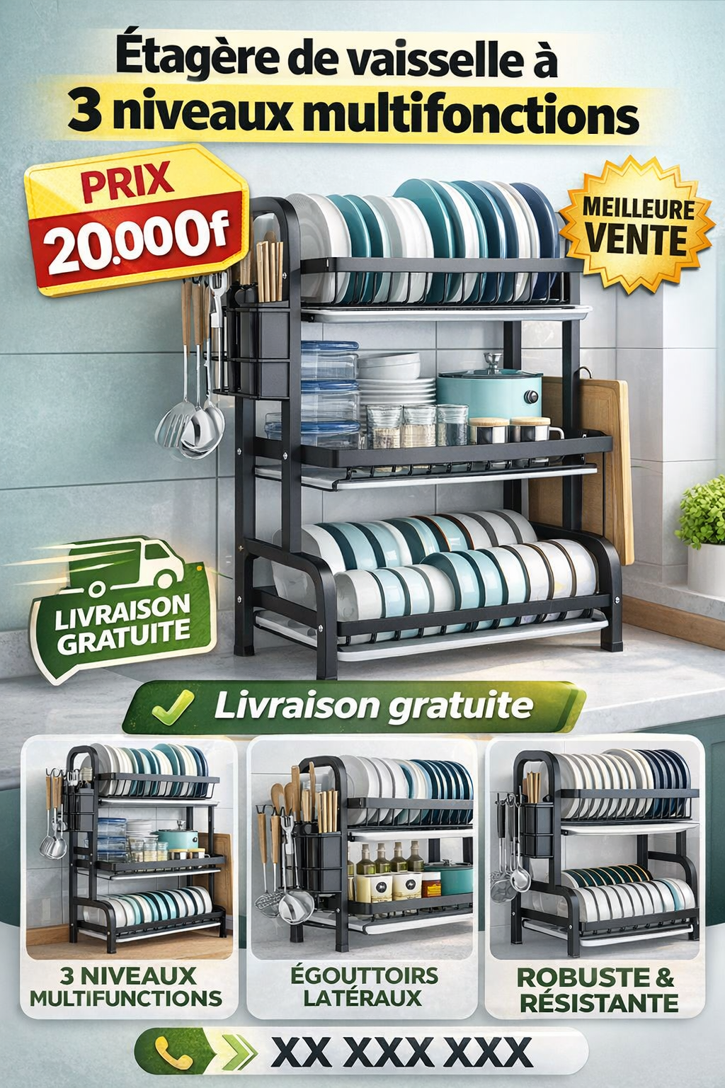 ETAGERE DE VAISSELLE