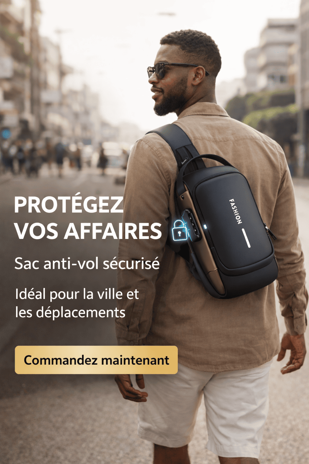 Sac Bandoulière Fashion 🎒 - Style & Sécurité ✨