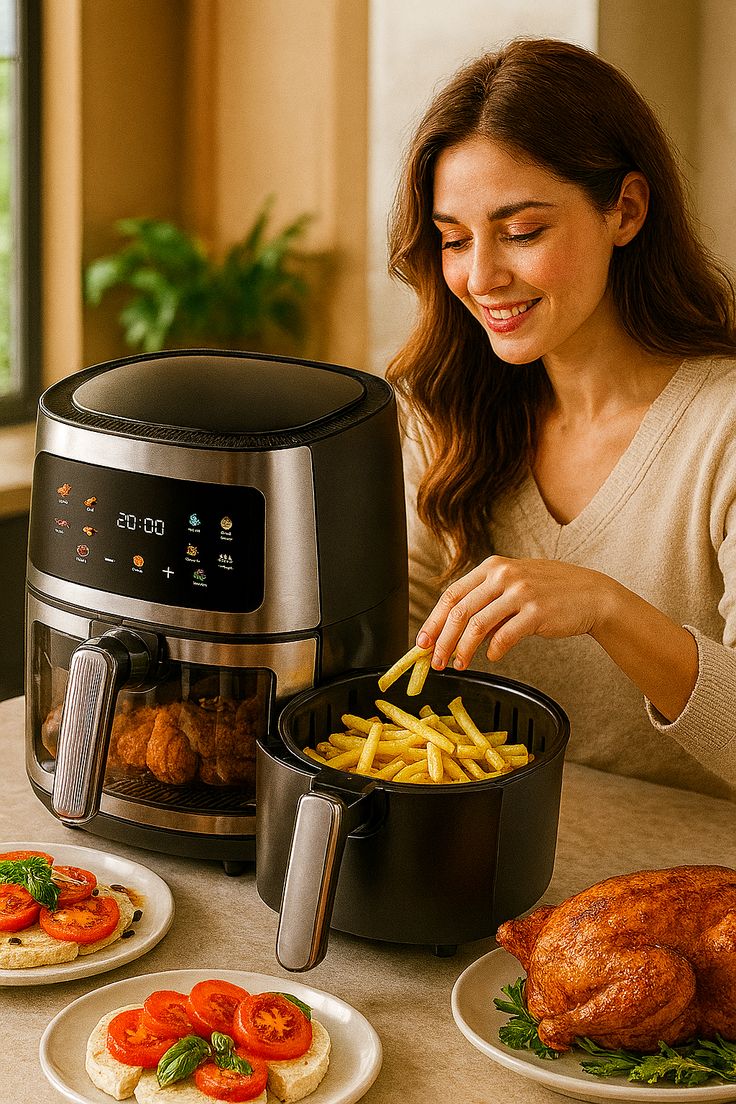 Friteuse à Air 6L Intelligente – Cuisine Saine, Rapide et Sans Huile 🍟✨