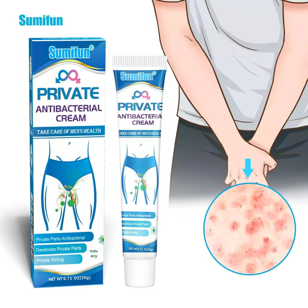 Crème Intime Antibactérienne Sumifun – Protection, Fraîcheur & Confort Absolu 💙