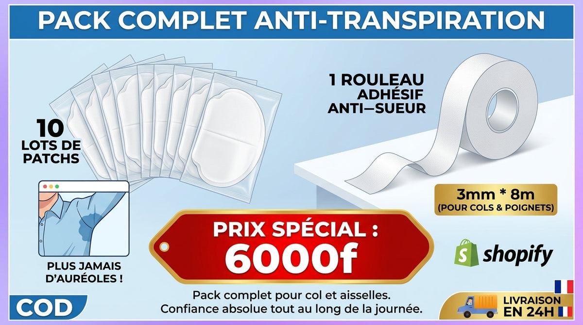 PACK ANTI-TRANSPIRATION ET SUEUR