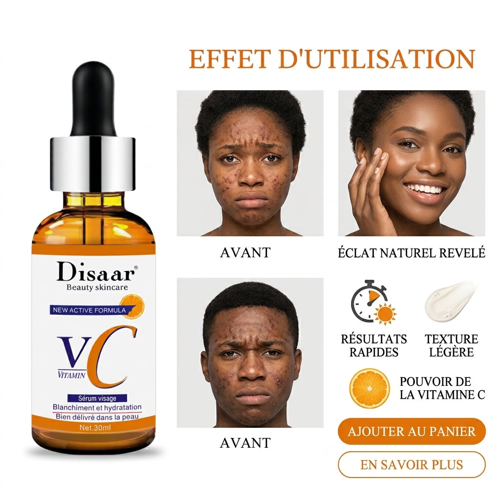 Sérum Vitamine C Disaar 30 ml – Éclat & Teint Unifié