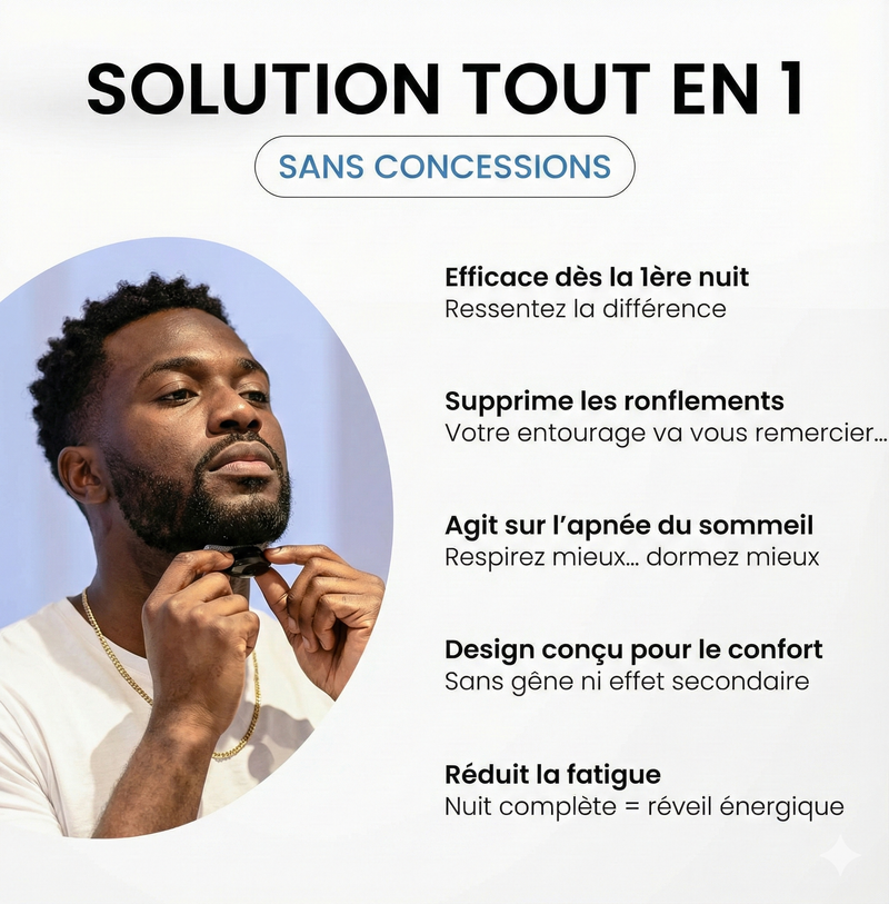 Dispositif Avancé Anti-Ronflement (5 Patchs OFFERTS)