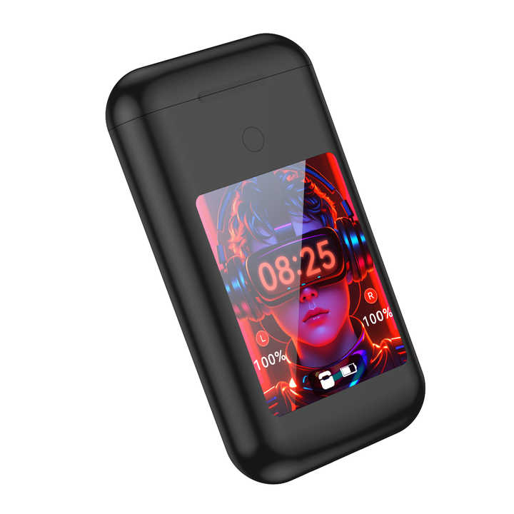 Power Bank 3-en-1 avec écran tactile et écouteurs sans fil
