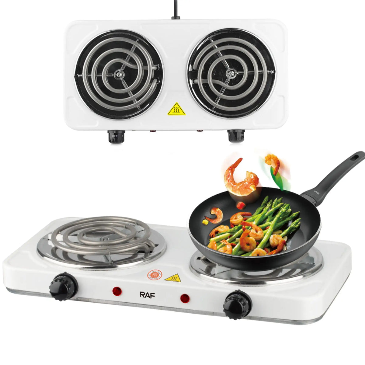1 Moulinex 1500W ET 1 réchaud électrique 2 foyers