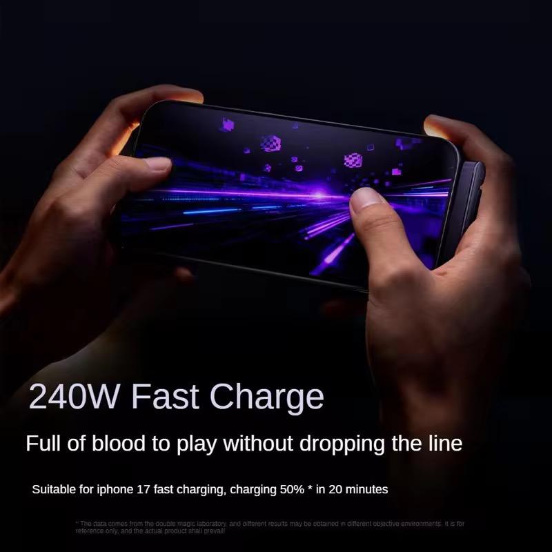 Câble Charge Rapide 240W avec Support Téléphone Intégré (Pliable)