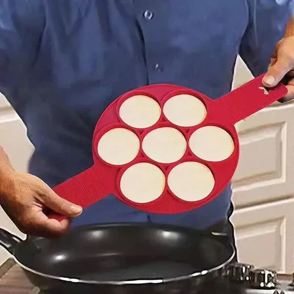FLIP'N'COOK, Moules en silicone pour pancakes et mini omelettes