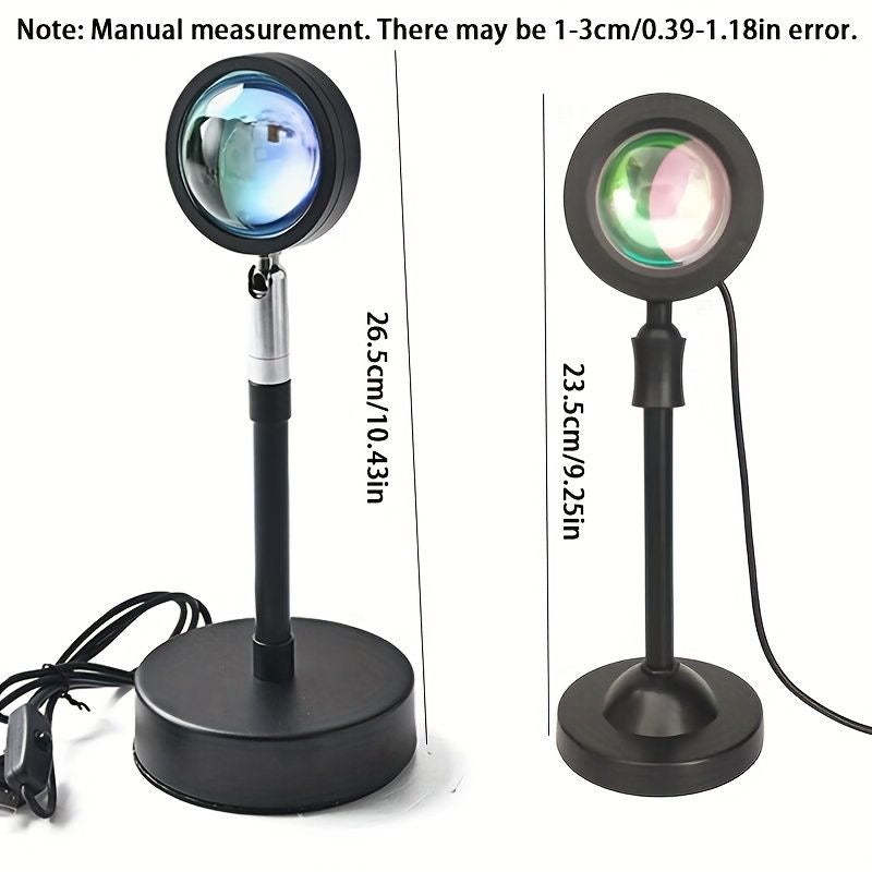 Lampe LED Coucher de Soleil 16 Couleurs – Ambiance Magique & Effet Wow Instantané 🌈✨
