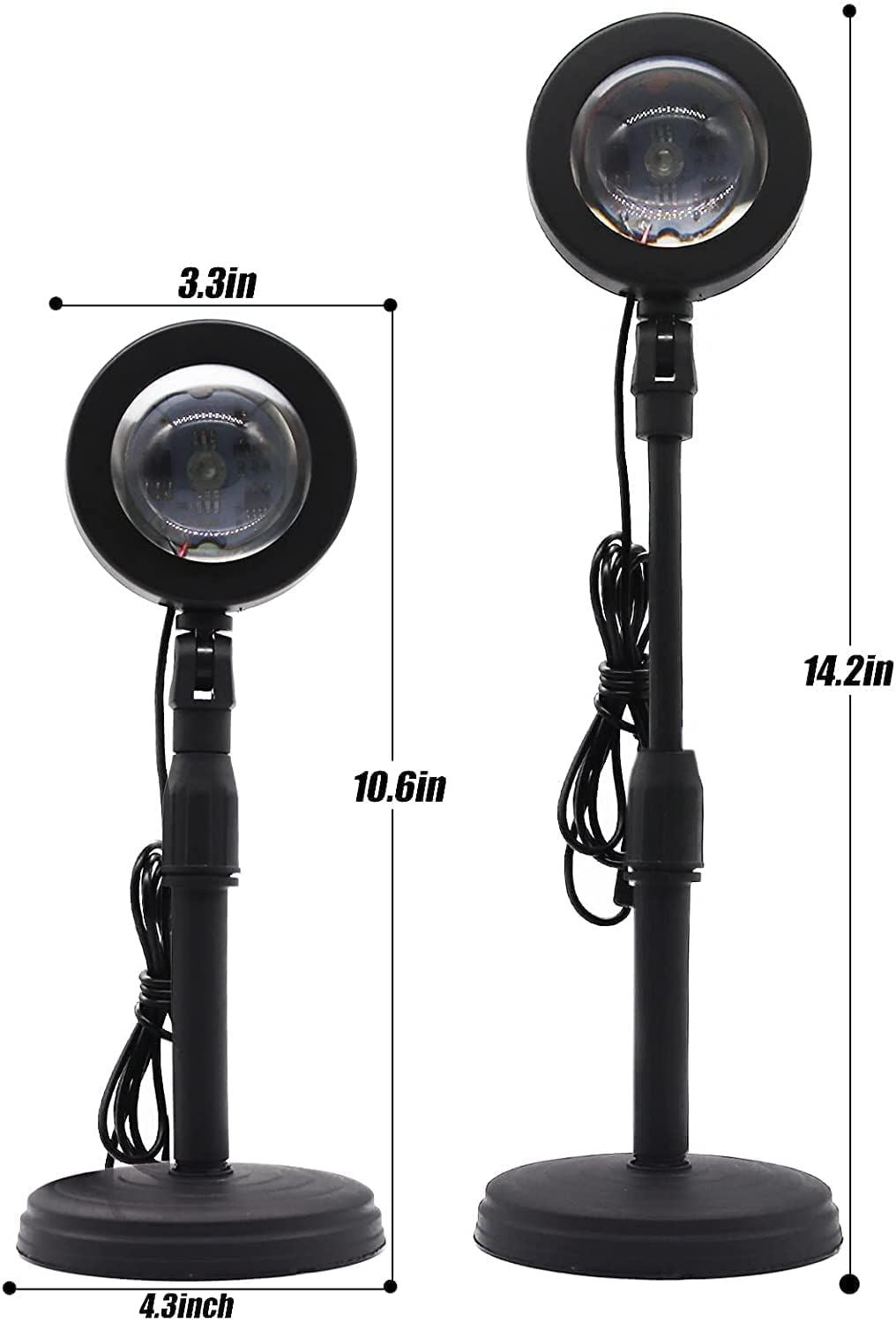 Lampe LED Coucher de Soleil 16 Couleurs – Ambiance Magique & Effet Wow Instantané 🌈✨