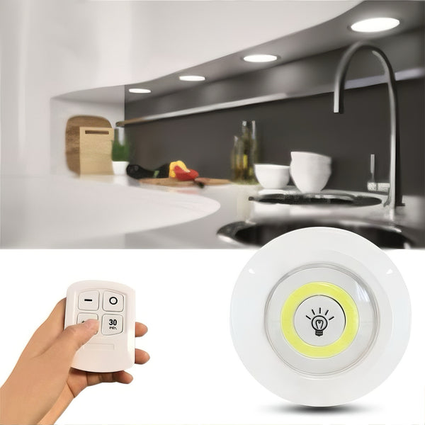 3 LAMPES ADHÉSIVES AVEC TELECOMMANDE