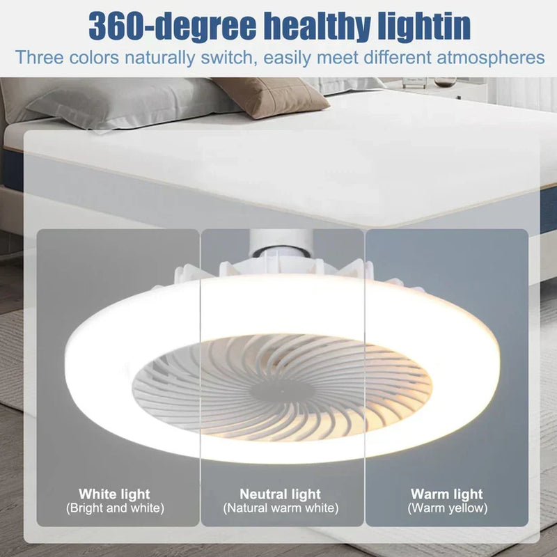 Ventilateur + LED Rechargeable