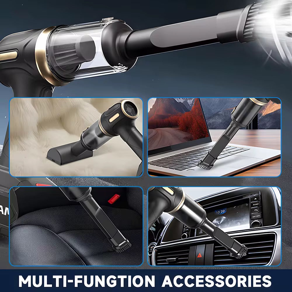 Aspirateur de Voiture Portatif Sans Fil à Batterie