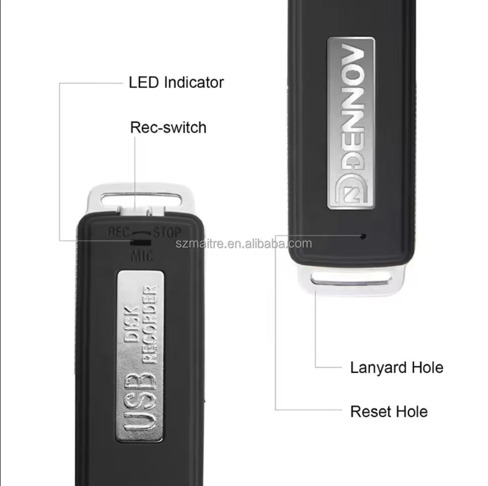 Clé USB Enregistreur Intelligent : Pour Réunions, Cours et Surveillance Discrète