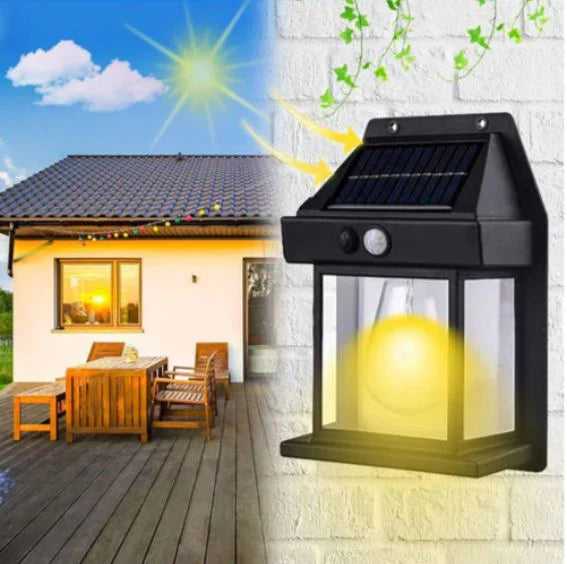 Ampoule murale solaire + torche imperméable