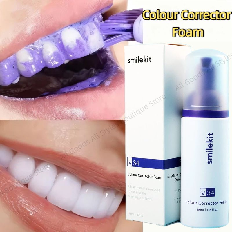 Mousse blanchissante  dentaire