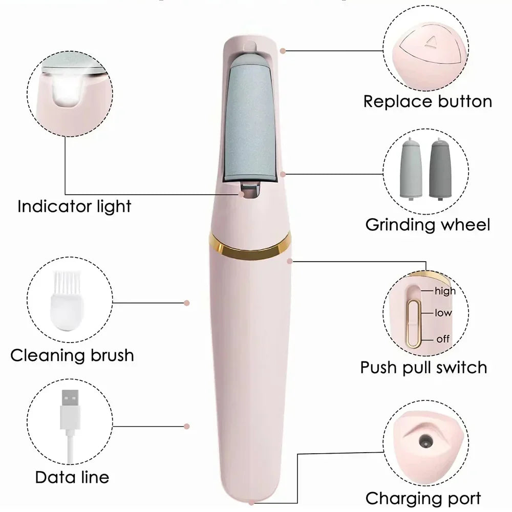 Râpe Pied Electrique pour rendre vos pieds lisse et doux