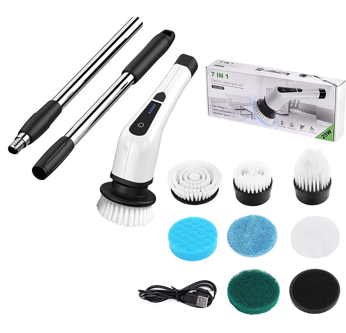 Brosse Électrique 9‑en‑1 : La Fin du Ménage Fatiguant