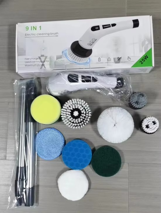 Brosse Électrique 9‑en‑1 : La Fin du Ménage Fatiguant