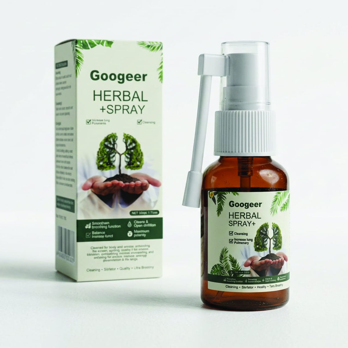 Spray nettoyant pour les poumons à base de plantes Googeer