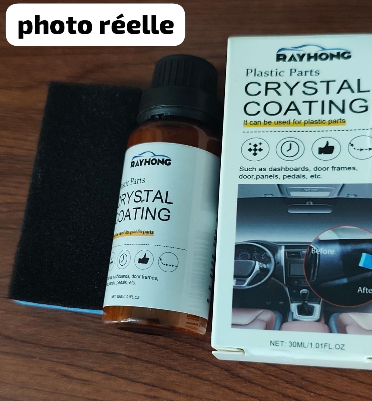 Rénovateur de peinture auto – photo réelle